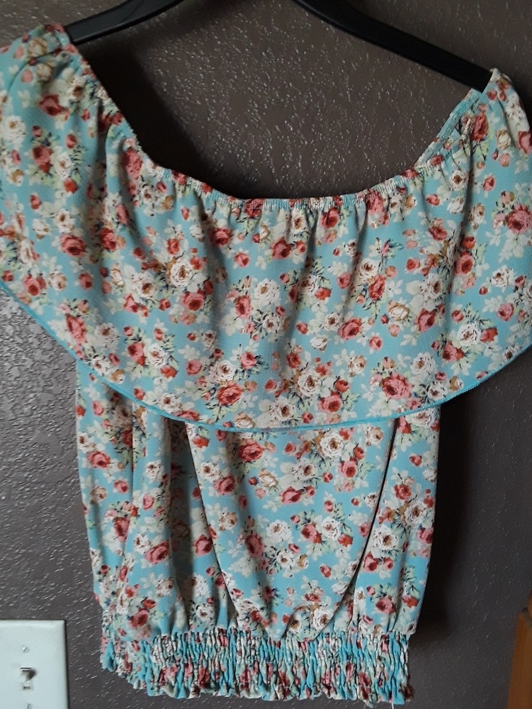 Cute crop off shoulder blouse